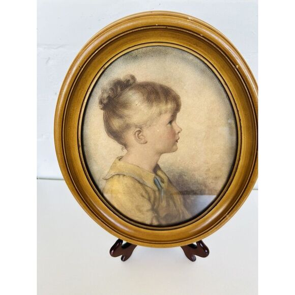 Vintage Framed Prints of Charlotte and Peter by Sidney Bell & Arthur Garrett - Picture 10 of 16